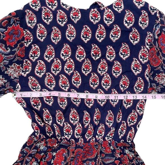 Anthropologie Raga Infinite Nights Open Back Bohemian Mixed Print Romper - Picture 11 of 14